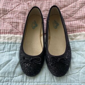There Abouts black glitter shoes w/ memory foam insoles. Size 2